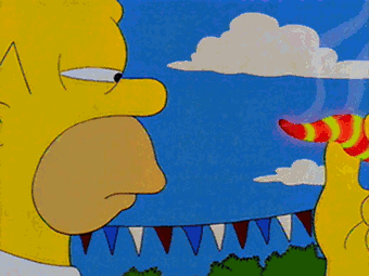 Homer Eating a Ghost Pepper